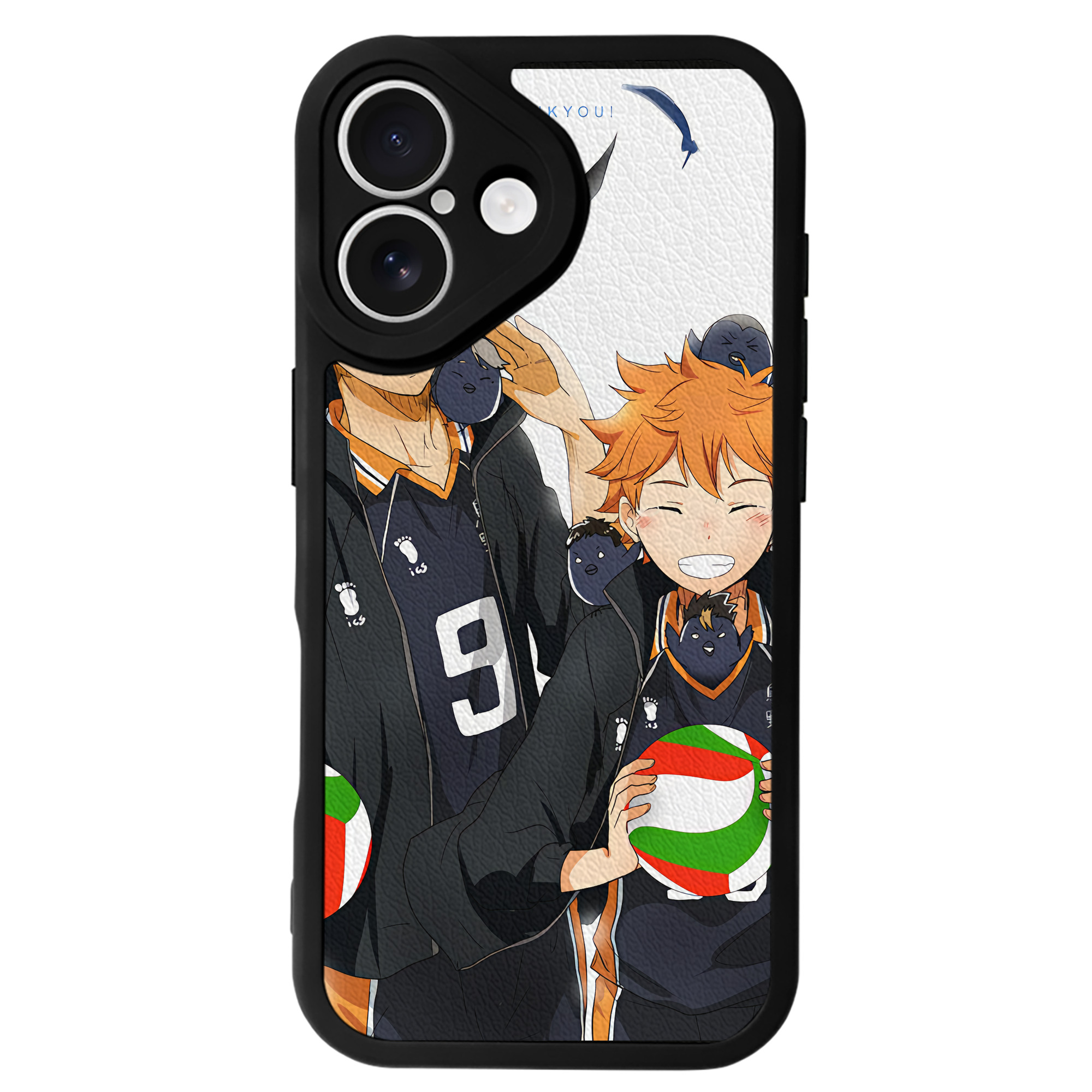（画像用） ハイキュー!! Haikyu!! 【iPhone 16シリーズ対応】シリコンスマホケース（レザー調） 材質：シリコン